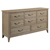 Kincaid Furniture Urban Cottage Bancroft Eight Drawer Dresser