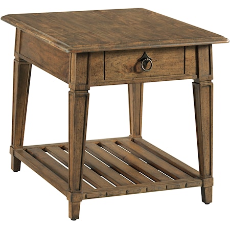 Traditional Atwood Drawer End Table