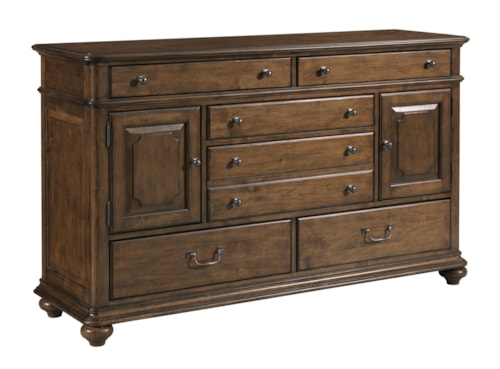 Traditional Witham 6-Drawer 2-Door Dresser