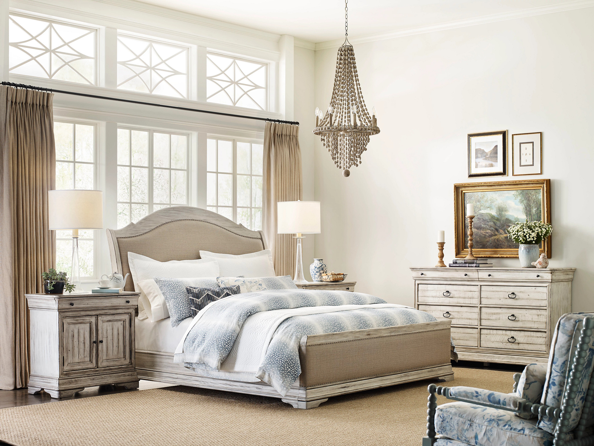 California King Sleigh Bed - Complete