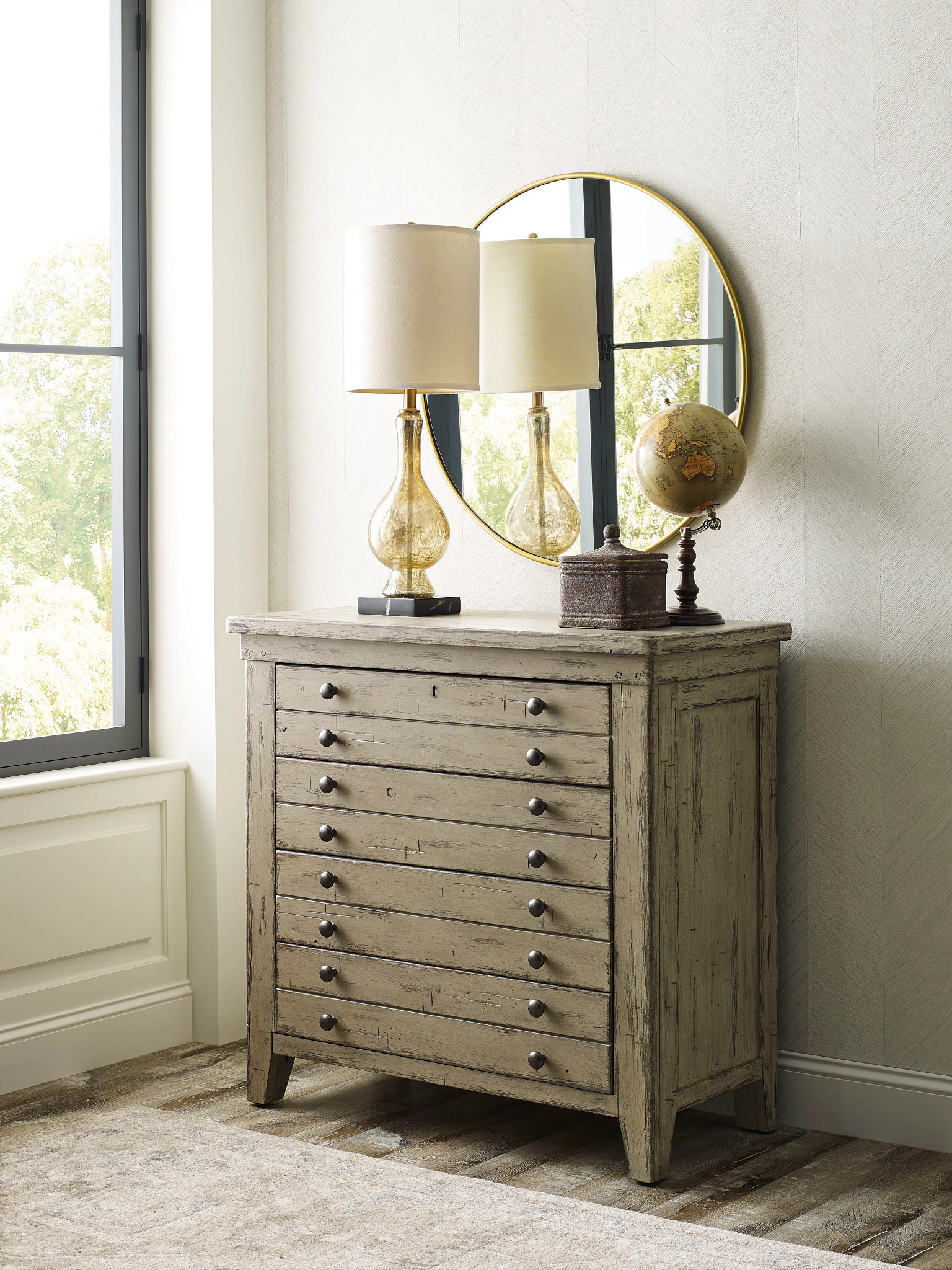 Kincaid Furniture Acquisitions Brimley Map Drawer Bachelor's Chest