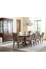 Kincaid Furniture Hadleigh Traditional China Cabinet with Adjustable Shelving and Touch Dimmer Light