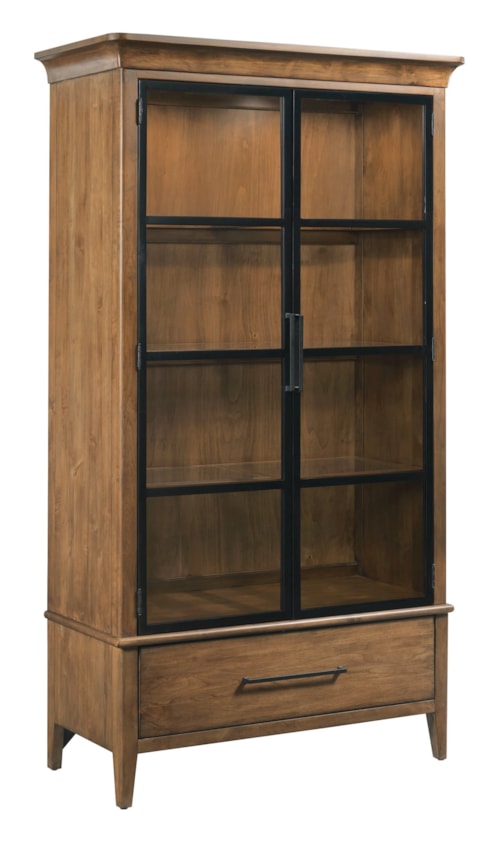 Transitional 2-Door Display Cabinet