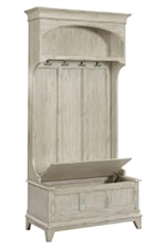 Kincaid Furniture Acquisitions Alma Rustic Four Door Accent Console with Seeded Glass Doors