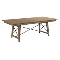 Laredo Rectangular Solid Wood Dining Table with Two Table Leaves