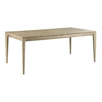 Contemporary Summit Solid Wood Large Dining Table with Leaves