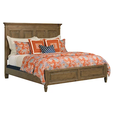 Traditional Solid Wood Hartnell Queen Panel Bed