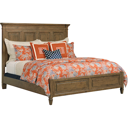 Traditional Solid Wood Hartnell King Panel Bed