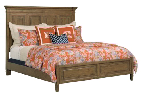 Traditional Solid Wood Hartnell King Panel Bed
