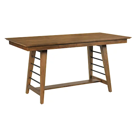 Transitional Counter Height Trestle Table