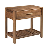 Transitional Nightstand with Storage