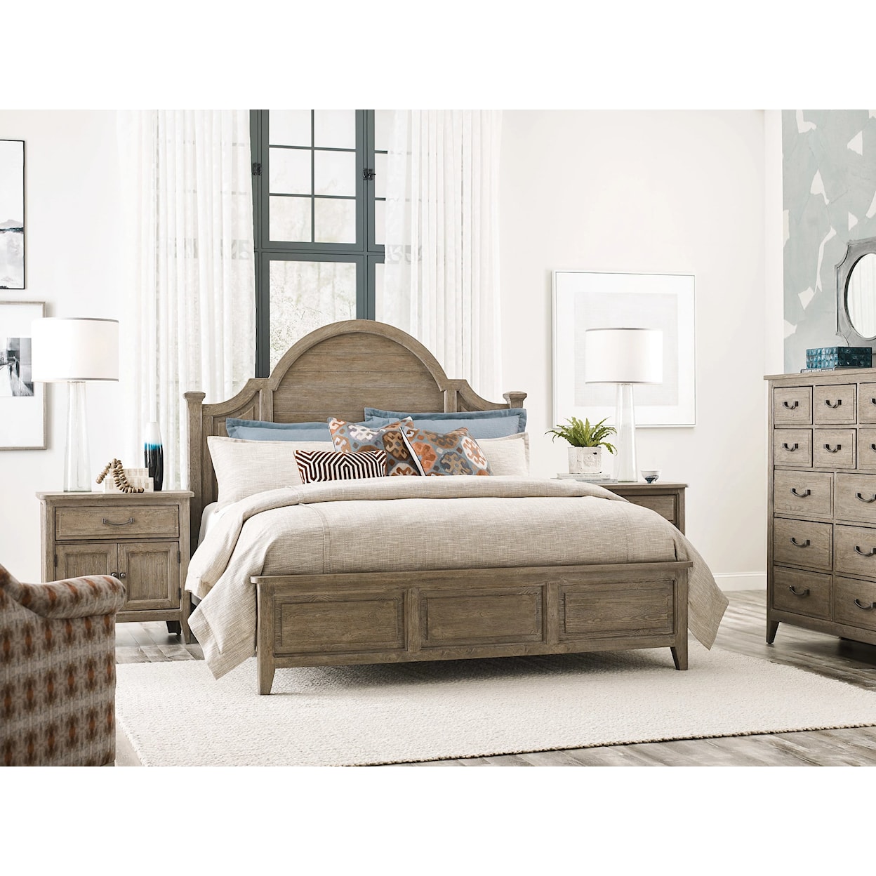 Kincaid Furniture Urban Cottage Allegheny Cal King Panel Bed Complete