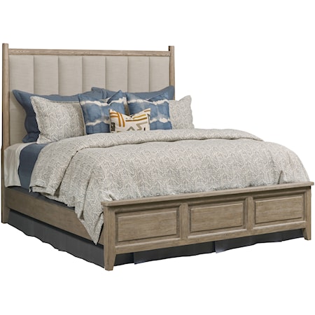 Oakmont Cal King Uph Panel Bed Complete