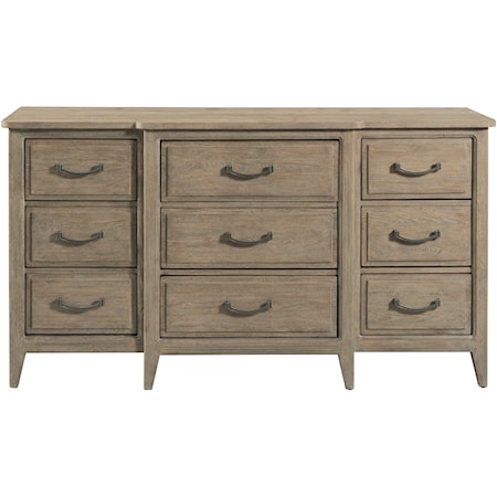 Lewiston Nine Drawer Breakfront  Dresser