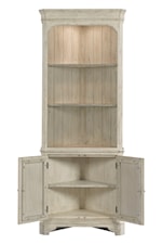 Kincaid Furniture Acquisitions Azalia Corner Bookshelf with Built In Lighting