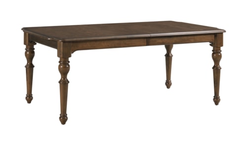 Traditional Rectangular Corso Leg Table