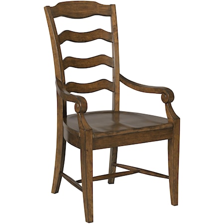 Traditional Ladder Back Renner Arm Chair