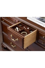 Kincaid Furniture Hadleigh Traditional Seven Drawer Bureau with Jewelry Tray and Flip-Front Media Drawer