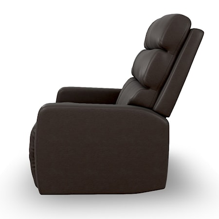 Leather Power Recliner w/ Headrest