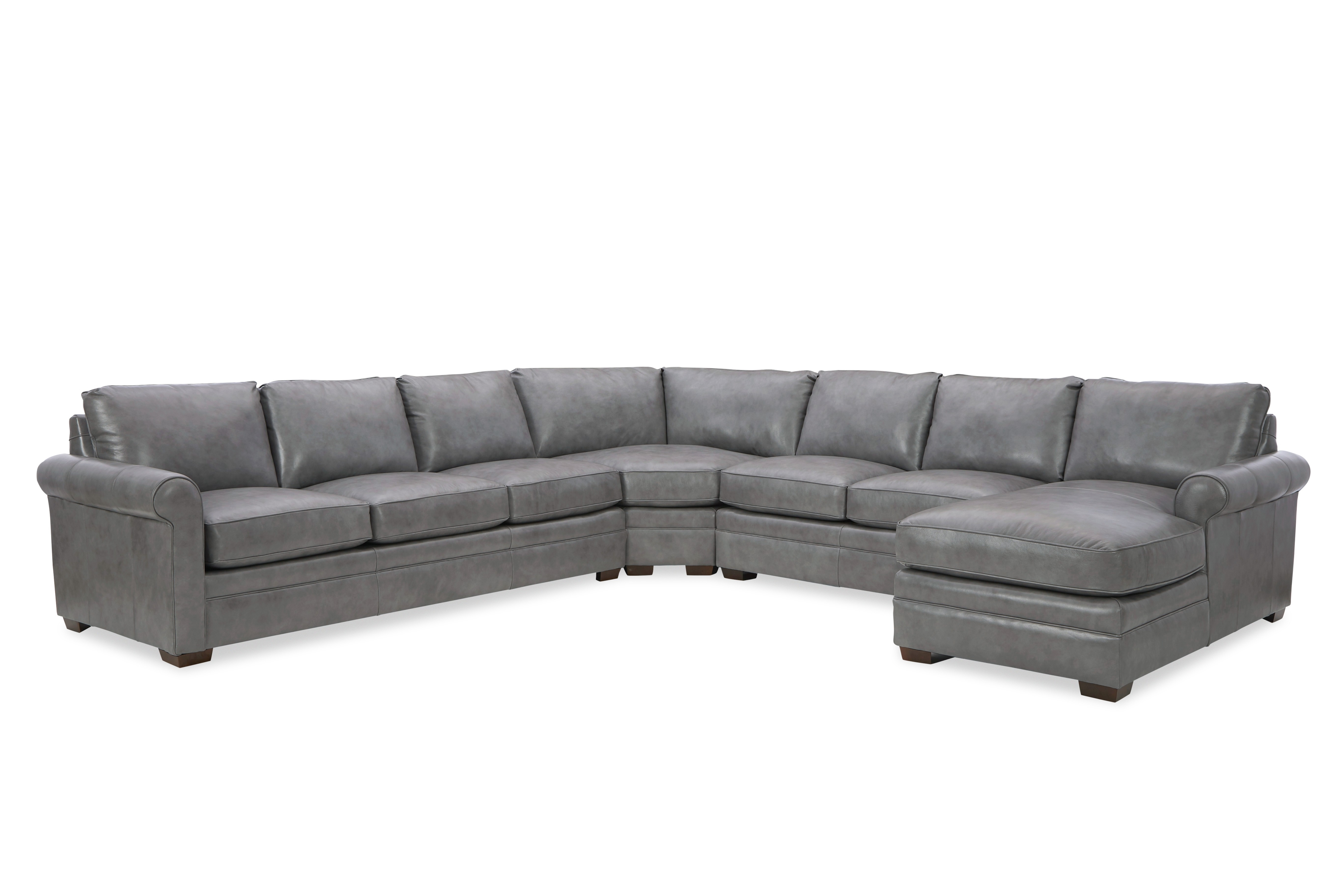 Top Grain Leather Custom 4pc Sectional