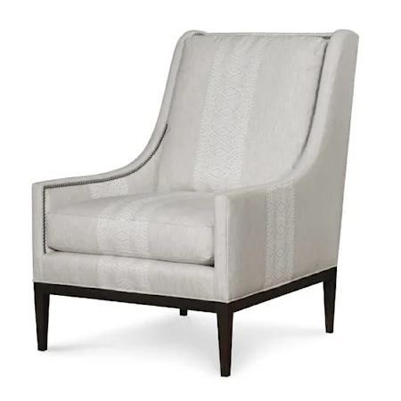 Accent Chair with Wood Trim
