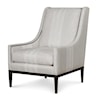 Wesley Hall Lynford Accent Chair with Wood Trim