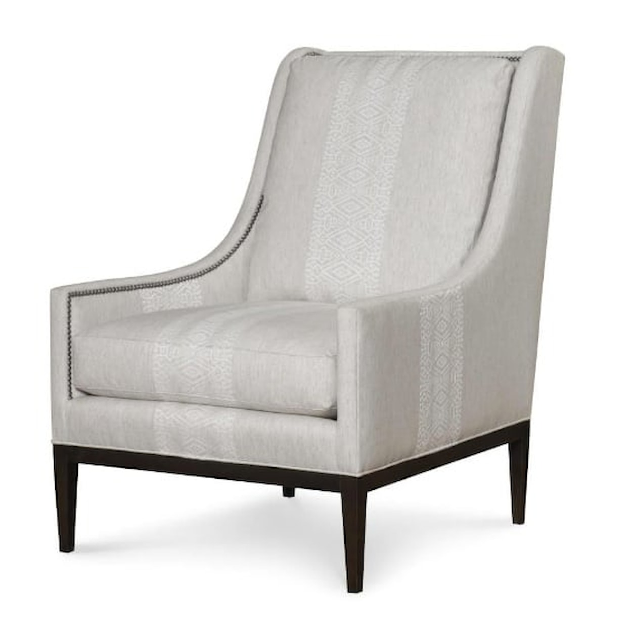 Wesley Hall Lynford Accent Chair with Wood Trim