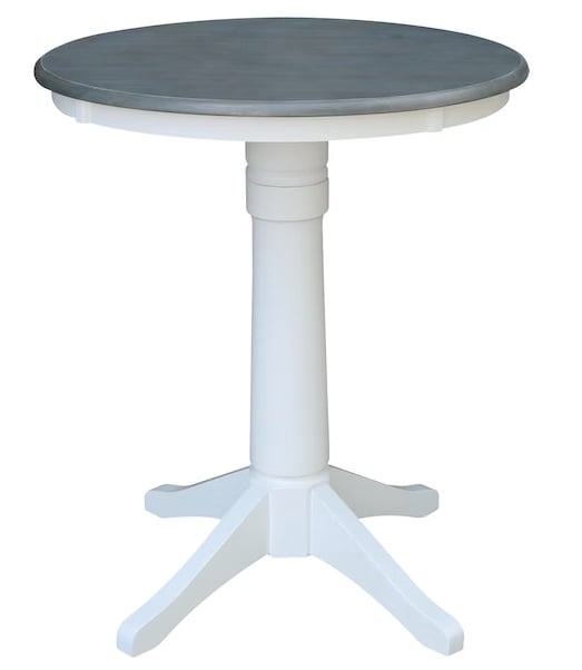 30" Round Pedestal High Dining Table
