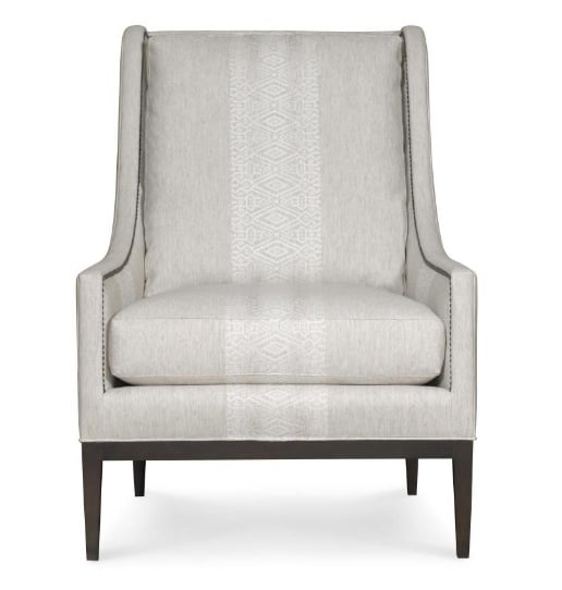 Accent Chair with Wood Trim