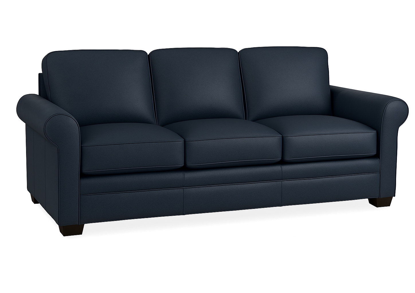 Shallow Depth Leather Sofa