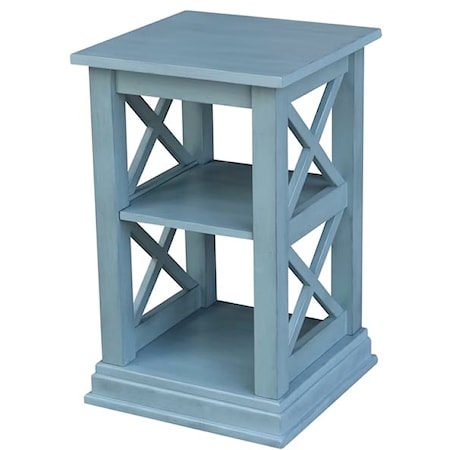 Contemporary Accent Table with X Design