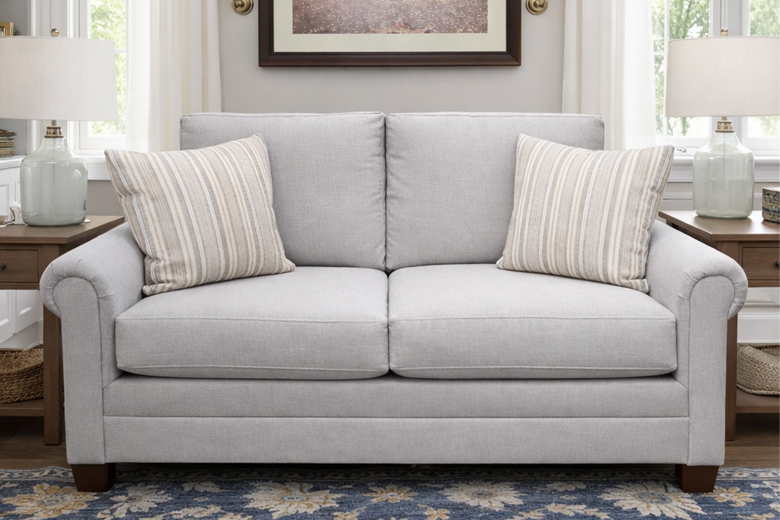 Carolina Panel Arm Loveseat