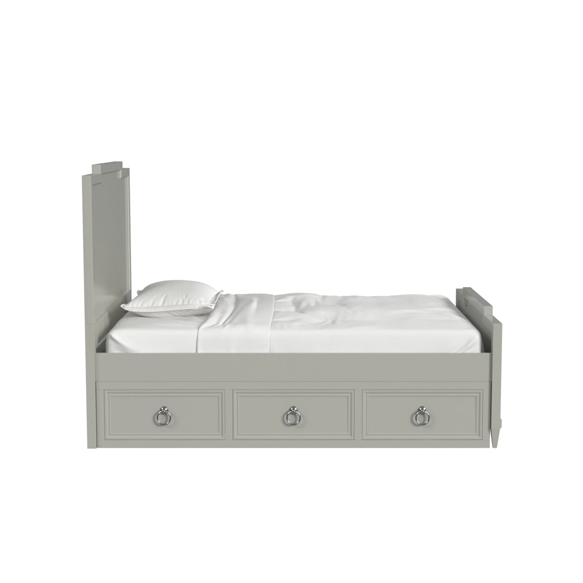 Twin Panel Bed w/ Storage