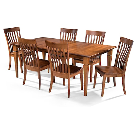 7pc Rectangular Dining Set 