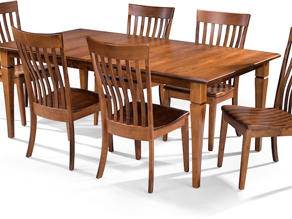 7pc Rectangular Dining Set 