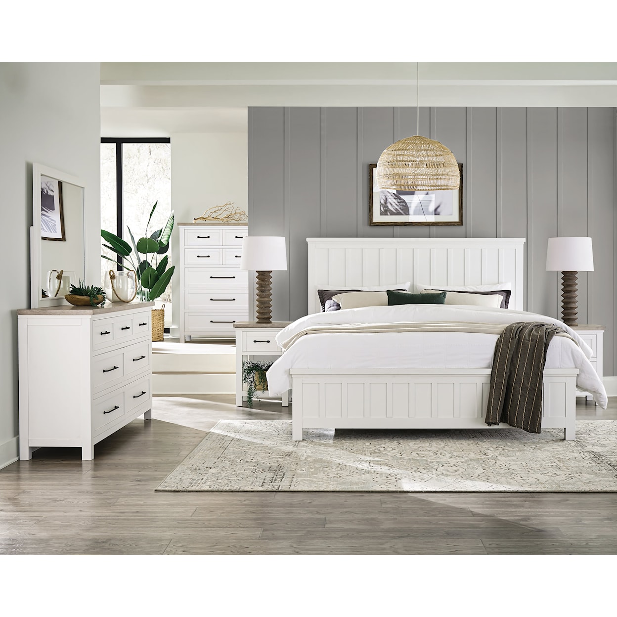 Riverside Furniture Cora Queen Panel Bed