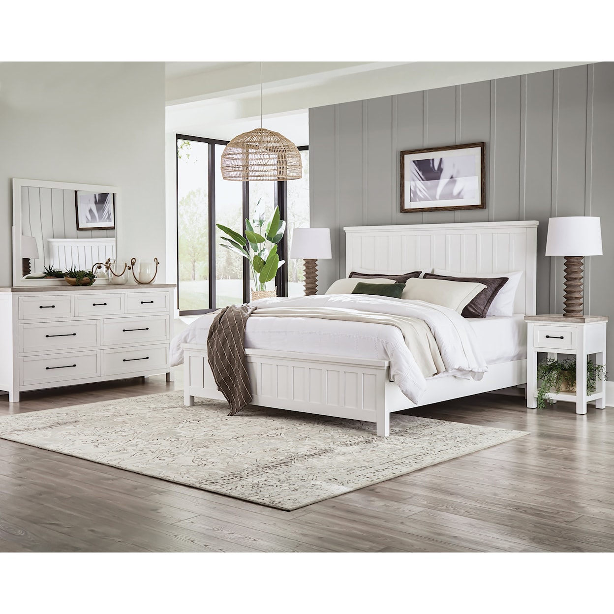 Riverside Furniture Cora Queen Panel Bed