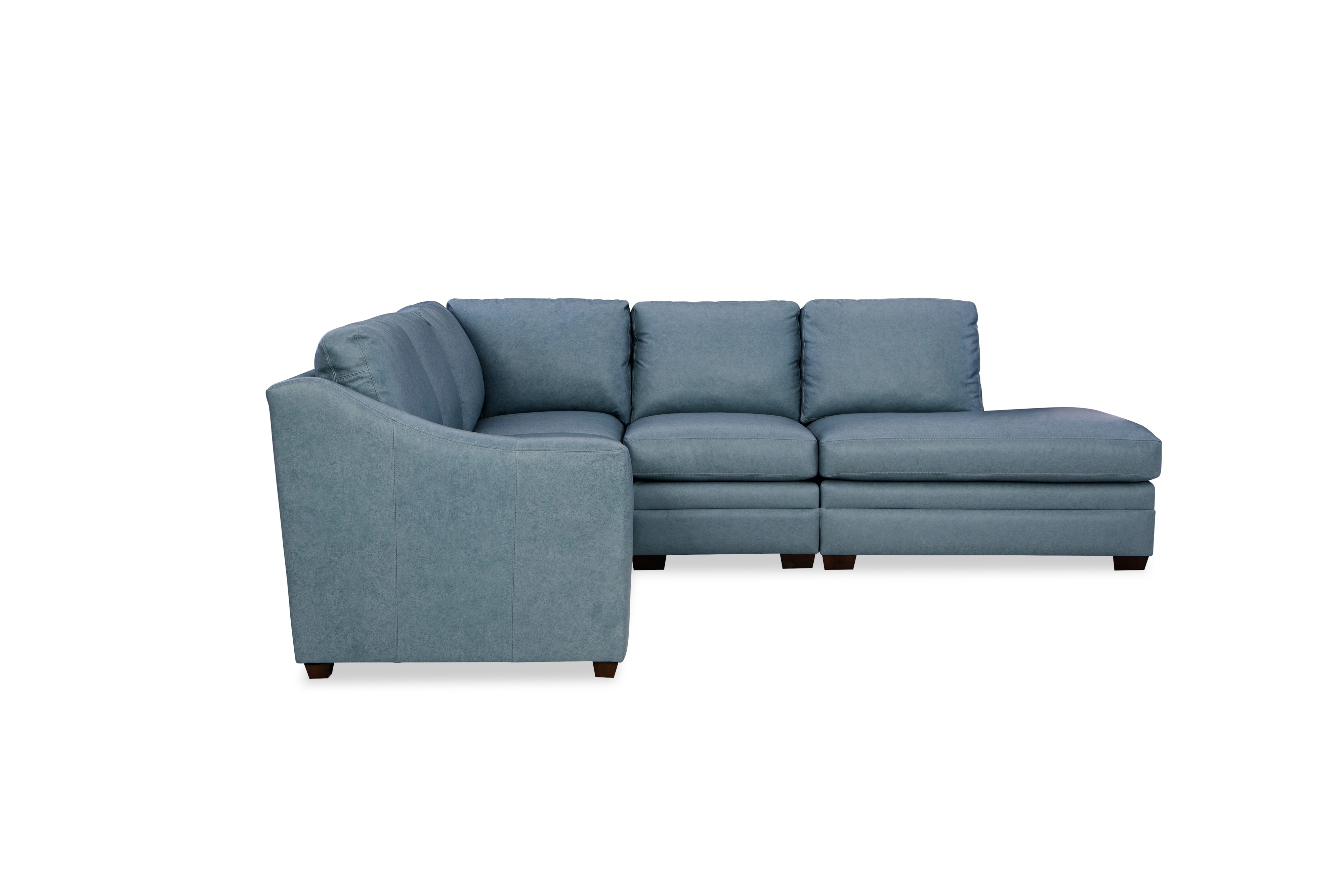 Top Grain Leather Custom 3pc Sectional