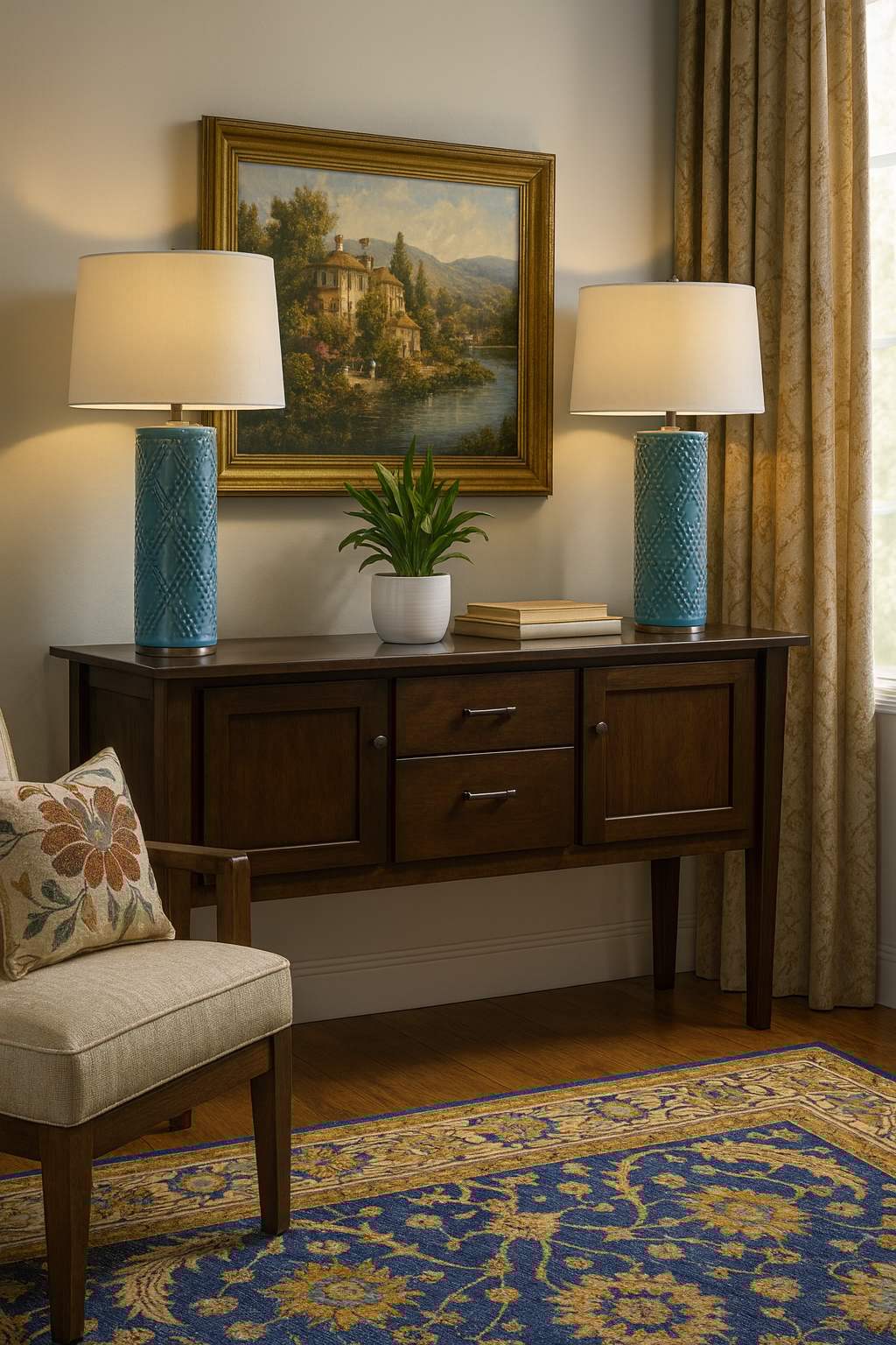 Solid Cherry Dining Server