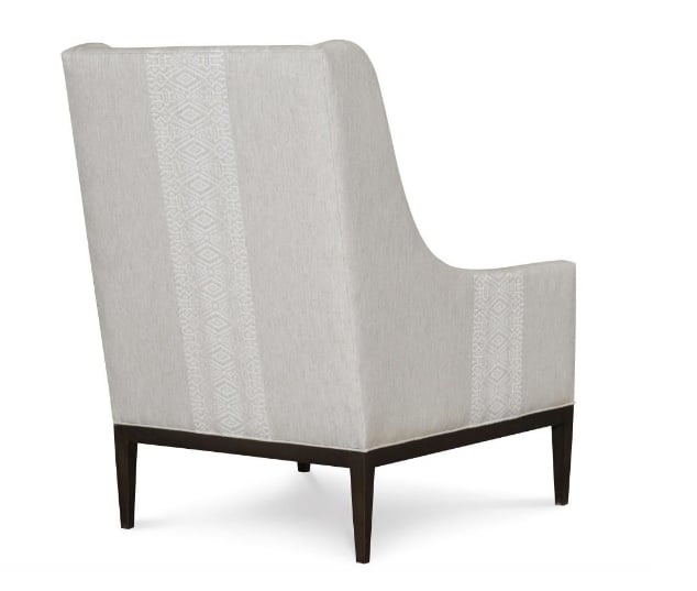 Accent Chair with Wood Trim