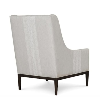 Accent Chair with Wood Trim