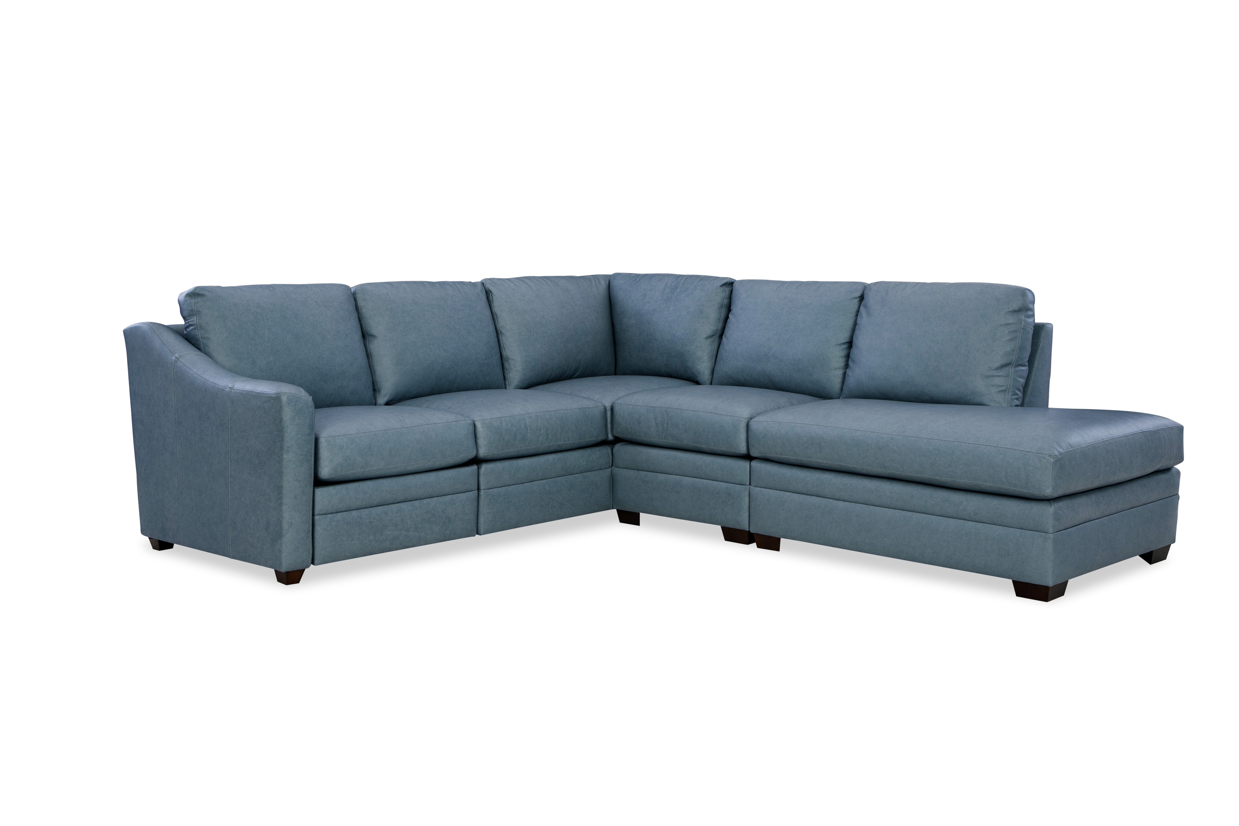 Top Grain Leather Custom 3pc Sectional