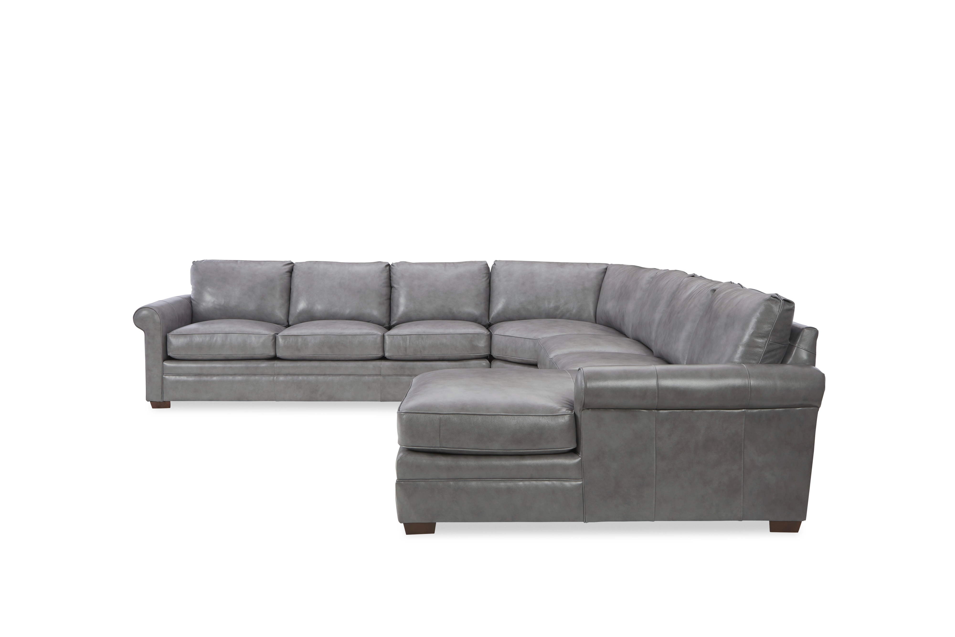 Top Grain Leather Custom 4pc Sectional