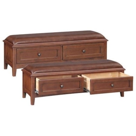 2 Drawer Bench