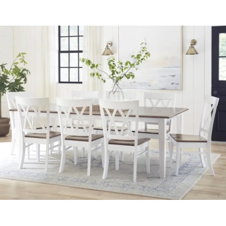 Rectangular Dining Table with Twist Leg