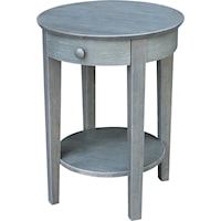 Contemporary End Table with Drawer