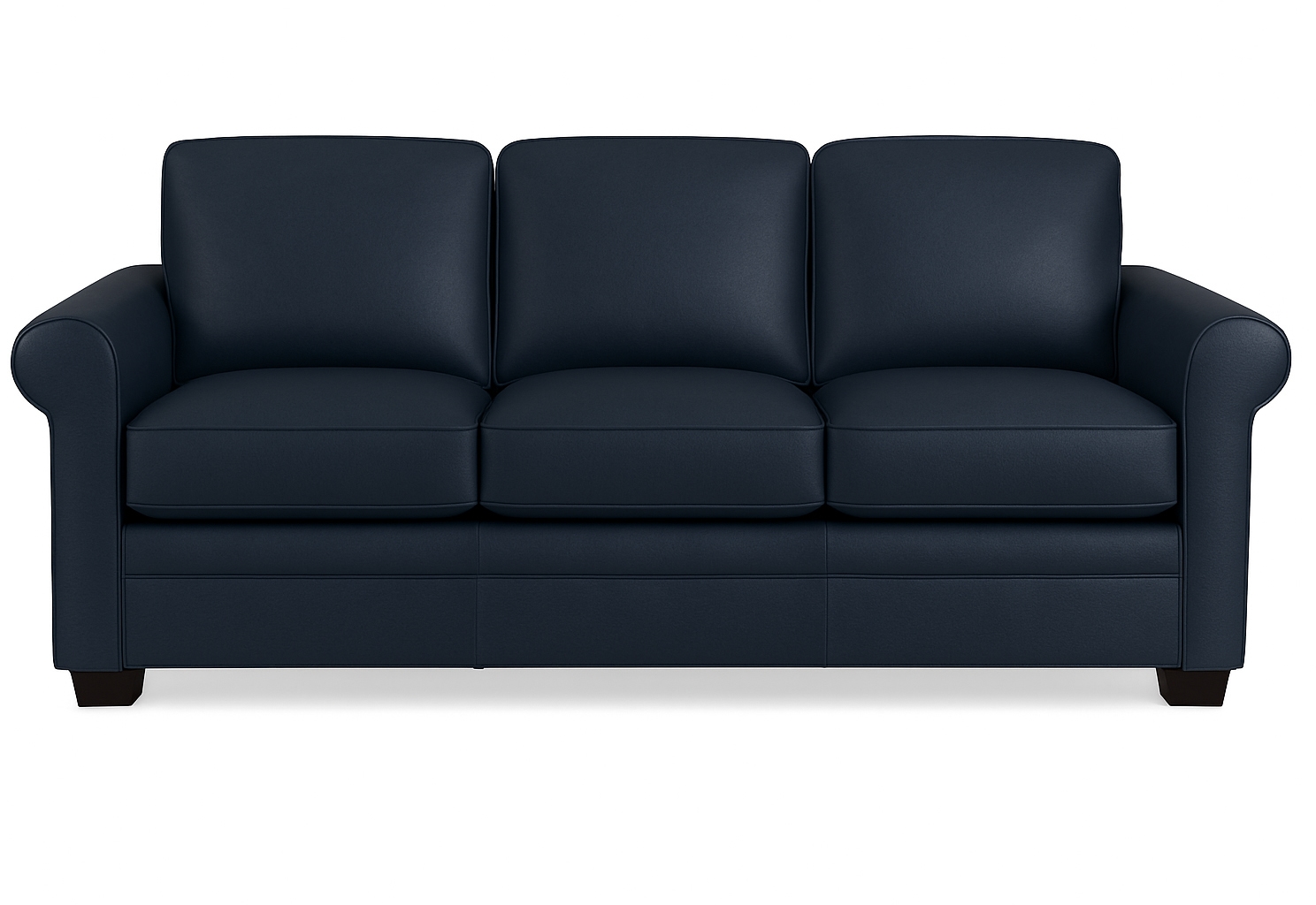 Shallow Depth Leather Sofa