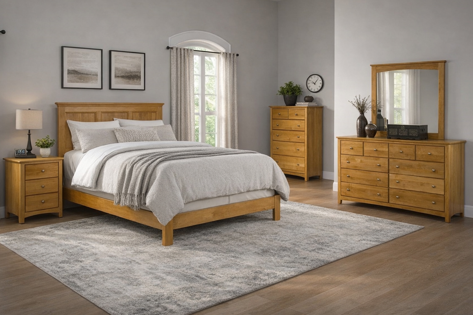 Queen Shaker Bedroom Set