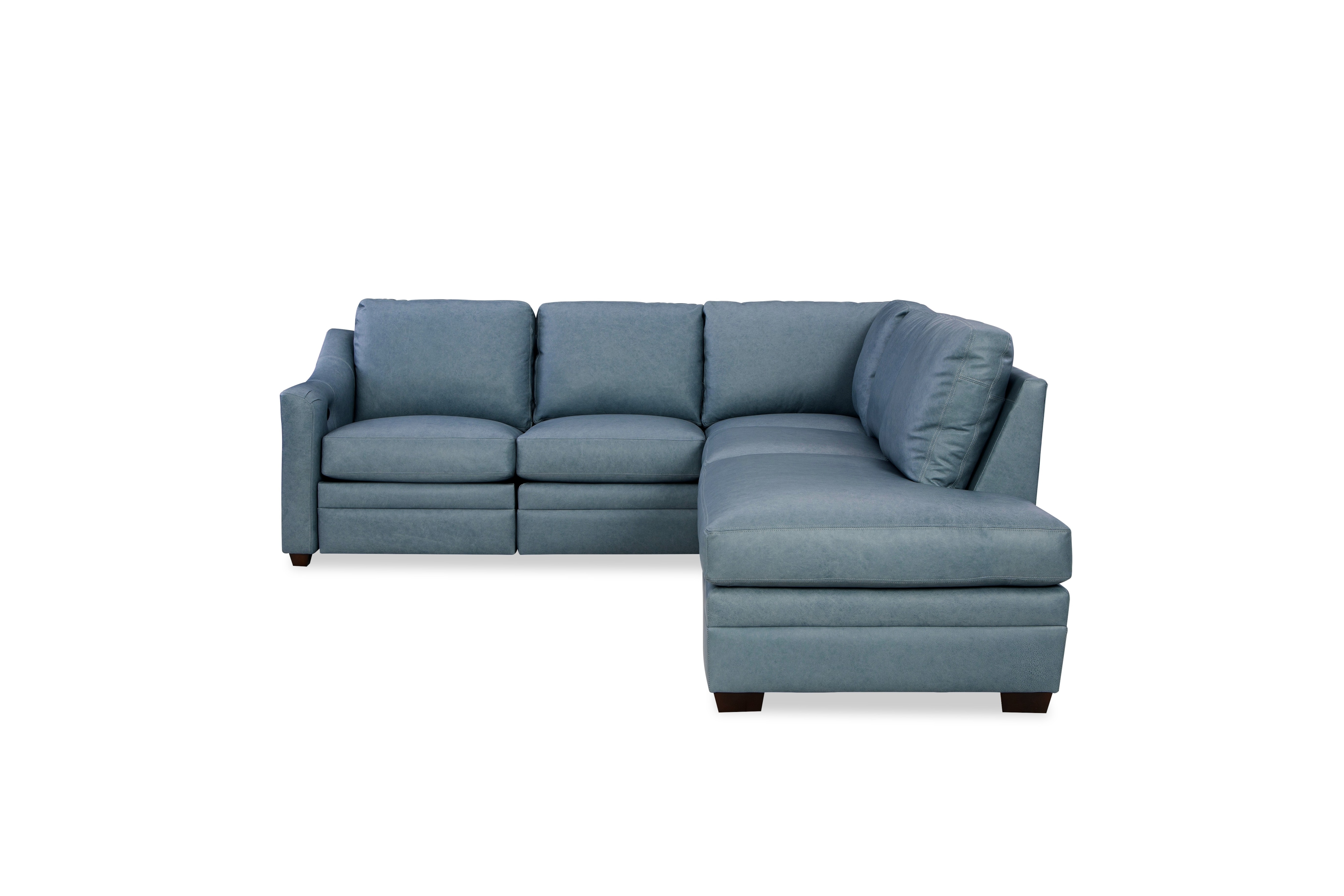 Top Grain Leather Custom 3pc Sectional