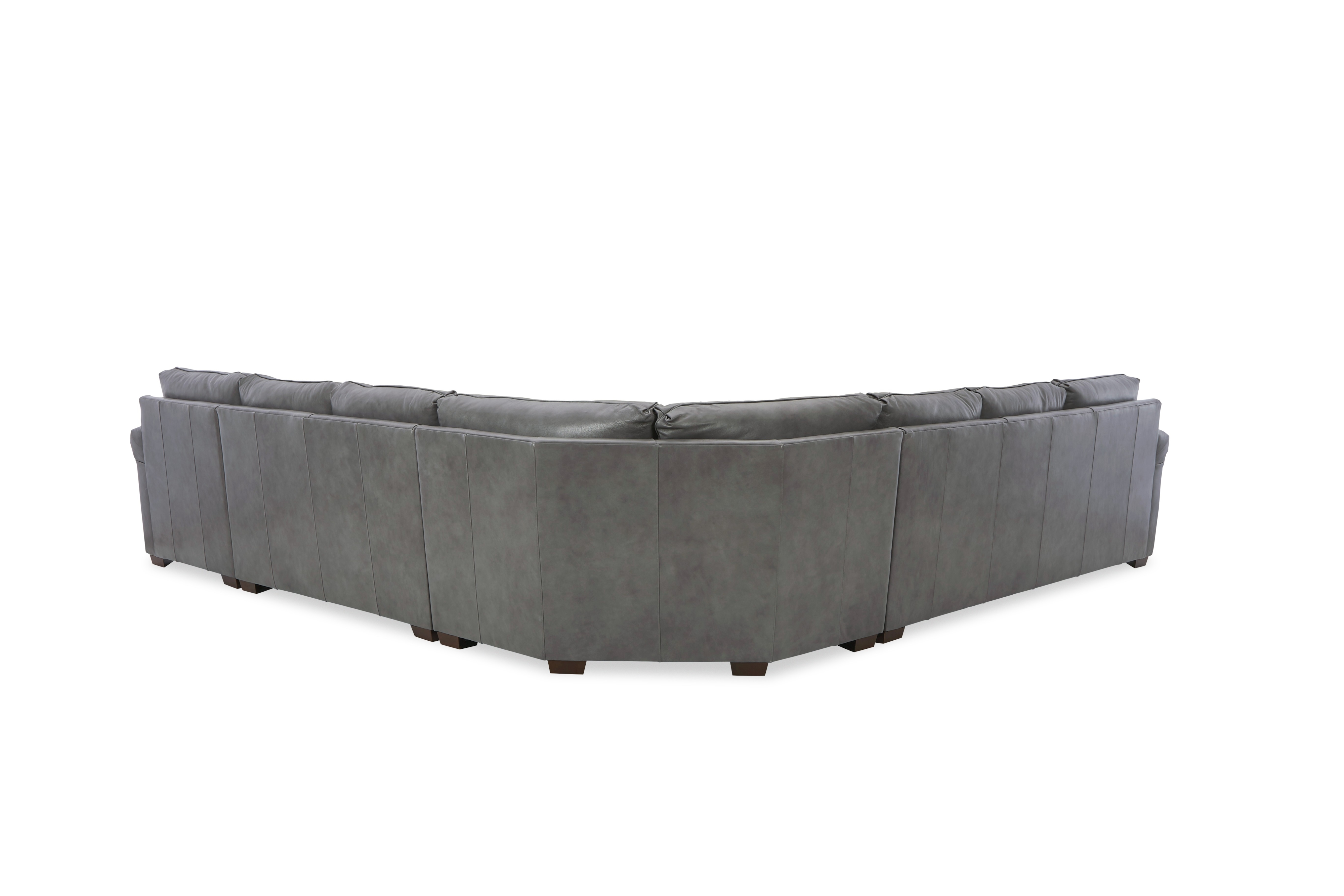 Top Grain Leather Custom 4pc Sectional